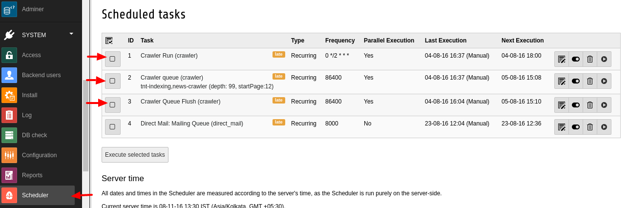 Typo3 scheduler