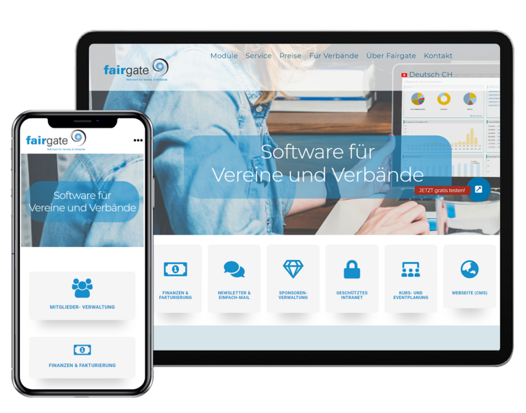 [Translate to Deutsch:] Fairgate AG Tab and Mobile