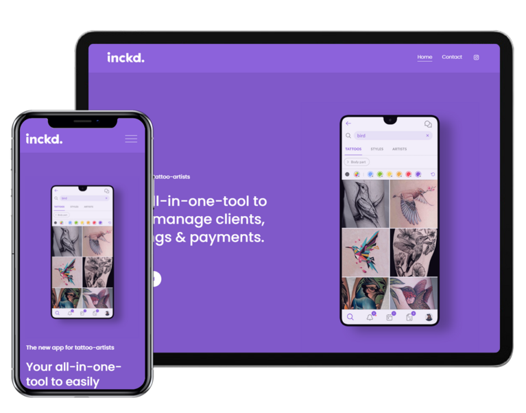 [Translate to Deutsch:] inckd. App Laptop and Mobile