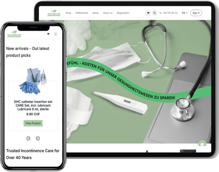 SANA Services Mobile and Tab