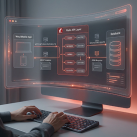 Ruby on Rails RESTful API architecture