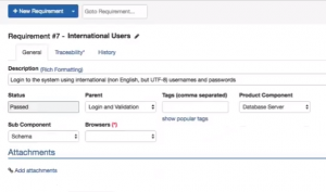 Requirements module,