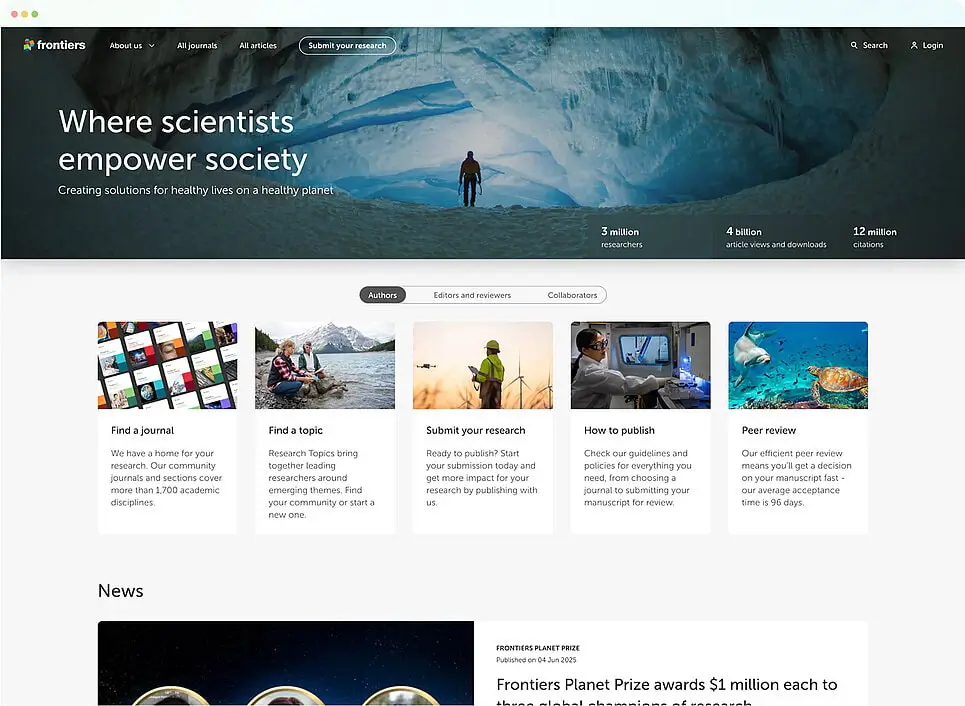 [Translate to Deutsch:] Frontiers